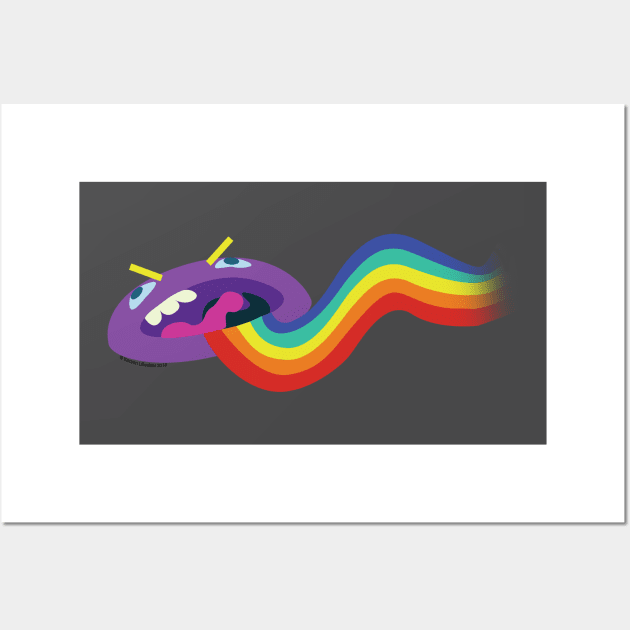 Rainbow-puke Wall Art by Kezo89